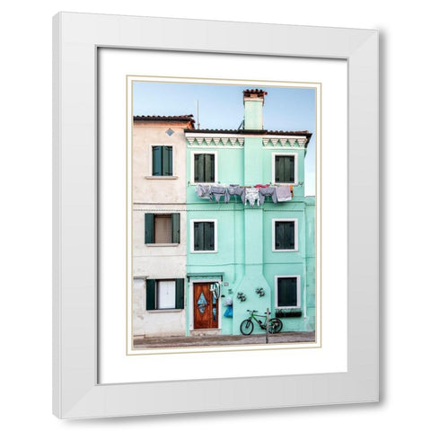 A Simple Life White Modern Wood Framed Art Print with Double Matting by Head, Danny