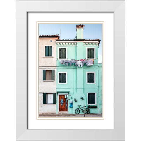 A Simple Life White Modern Wood Framed Art Print with Double Matting by Head, Danny