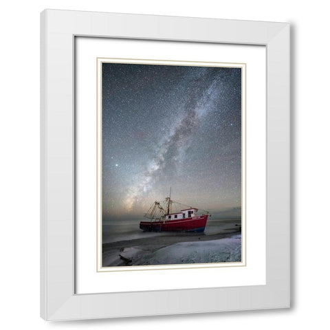 At Rest White Modern Wood Framed Art Print with Double Matting by Head, Danny