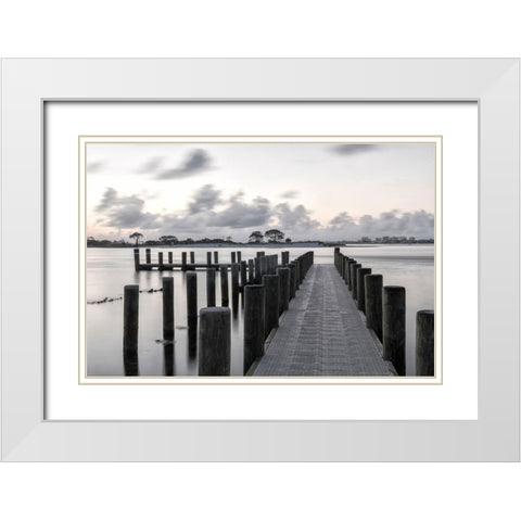 The Pass White Modern Wood Framed Art Print with Double Matting by Head, Danny