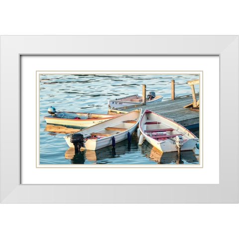 Sharing Spaces II White Modern Wood Framed Art Print with Double Matting by Head, Danny