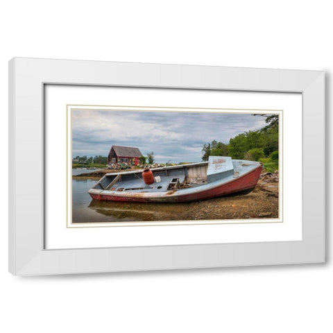 Out of Service I White Modern Wood Framed Art Print with Double Matting by Head, Danny
