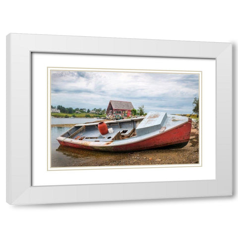 Out of Service II White Modern Wood Framed Art Print with Double Matting by Head, Danny