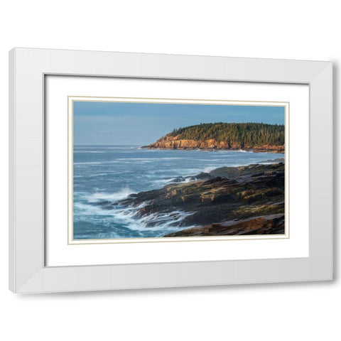 Warm Light White Modern Wood Framed Art Print with Double Matting by Head, Danny