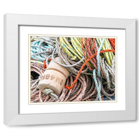 Knowing the Ropes I White Modern Wood Framed Art Print with Double Matting by Head, Danny