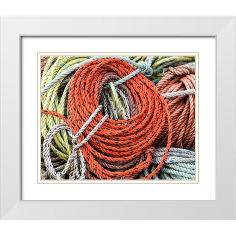 Knowing the Ropes II White Modern Wood Framed Art Print with Double Matting by Head, Danny