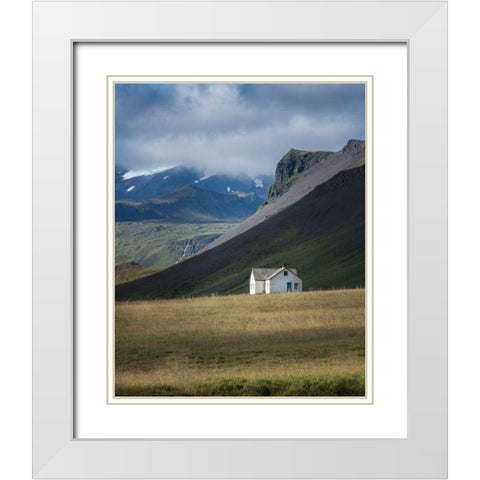 Isolation II White Modern Wood Framed Art Print with Double Matting by Head, Danny