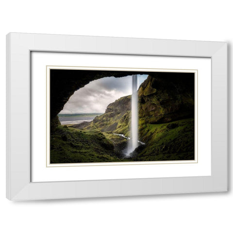 From Behind II White Modern Wood Framed Art Print with Double Matting by Head, Danny