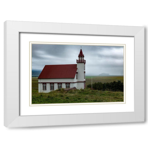 Sundays Destination White Modern Wood Framed Art Print with Double Matting by Head, Danny
