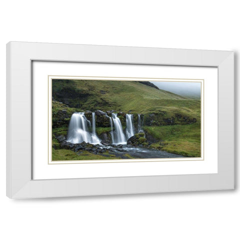 Final Drop White Modern Wood Framed Art Print with Double Matting by Head, Danny
