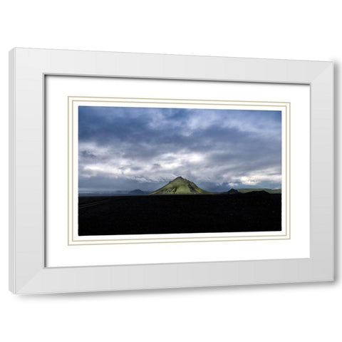 Maelifell White Modern Wood Framed Art Print with Double Matting by Head, Danny