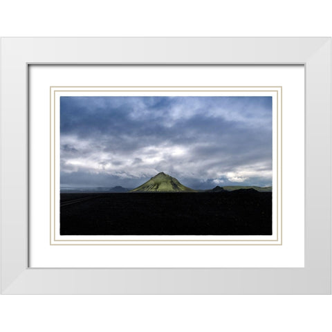 Maelifell White Modern Wood Framed Art Print with Double Matting by Head, Danny