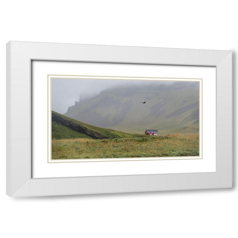 Flying High White Modern Wood Framed Art Print with Double Matting by Head, Danny