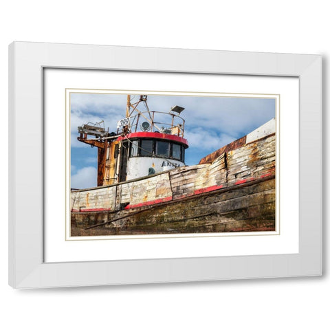 Ageing Fleet White Modern Wood Framed Art Print with Double Matting by Head, Danny