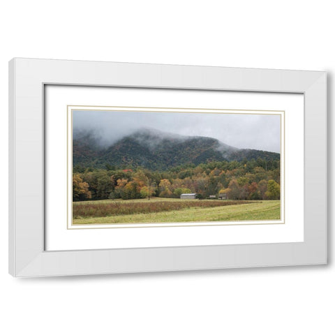 The Homestead White Modern Wood Framed Art Print with Double Matting by Head, Danny