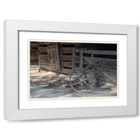 Antiques I White Modern Wood Framed Art Print with Double Matting by Head, Danny