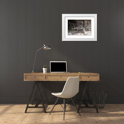 Antiques II White Modern Wood Framed Art Print with Double Matting by Head, Danny