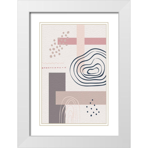 Tokyo One White Modern Wood Framed Art Print with Double Matting by Aesthete