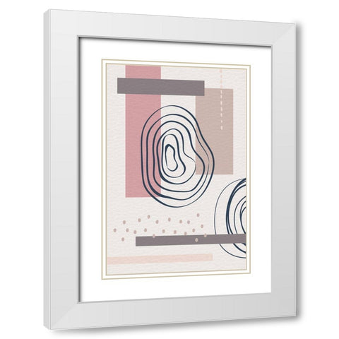 Tokyo Three White Modern Wood Framed Art Print with Double Matting by Aesthete