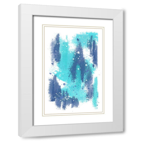 Underwater White Modern Wood Framed Art Print with Double Matting by Aesthete