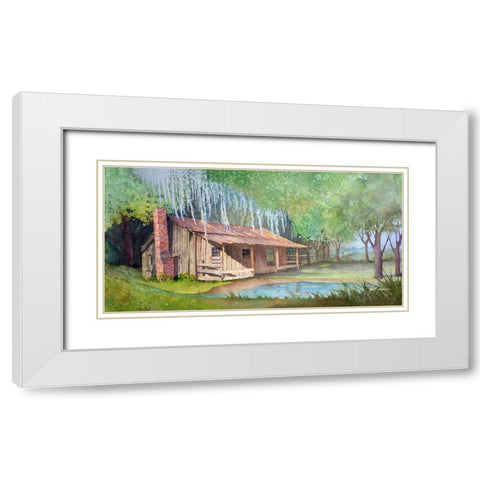 Farm Life White Modern Wood Framed Art Print with Double Matting by Rizzo, Gene