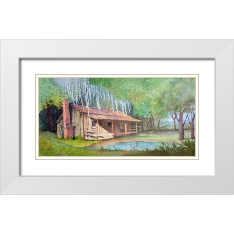 Farm Life White Modern Wood Framed Art Print with Double Matting by Rizzo, Gene