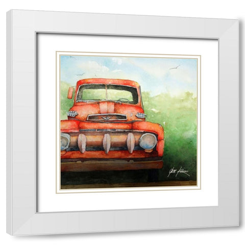 Fadin Ford White Modern Wood Framed Art Print with Double Matting by Rizzo, Gene