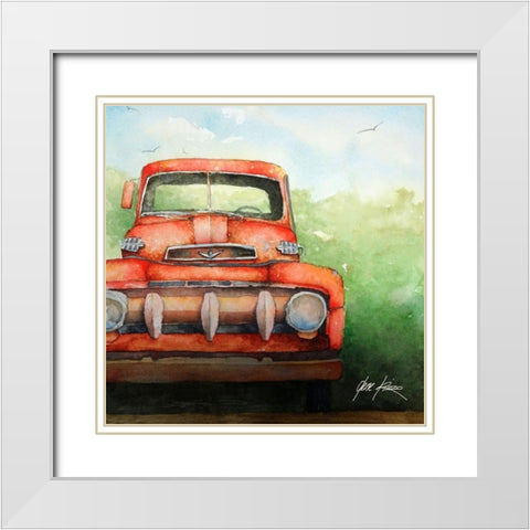 Fadin Ford White Modern Wood Framed Art Print with Double Matting by Rizzo, Gene
