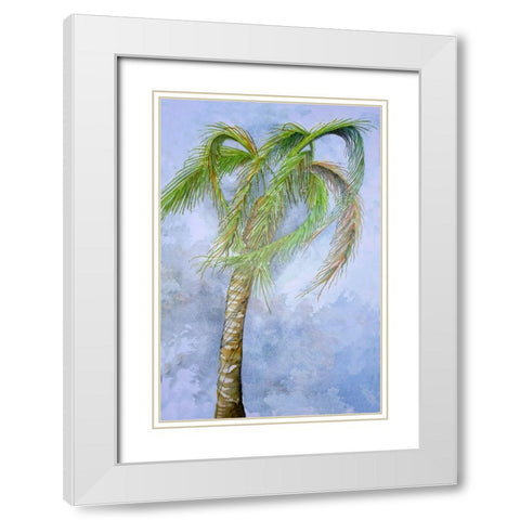 Gusty White Modern Wood Framed Art Print with Double Matting by Rizzo, Gene