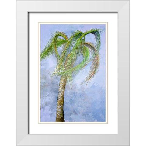 Gusty White Modern Wood Framed Art Print with Double Matting by Rizzo, Gene