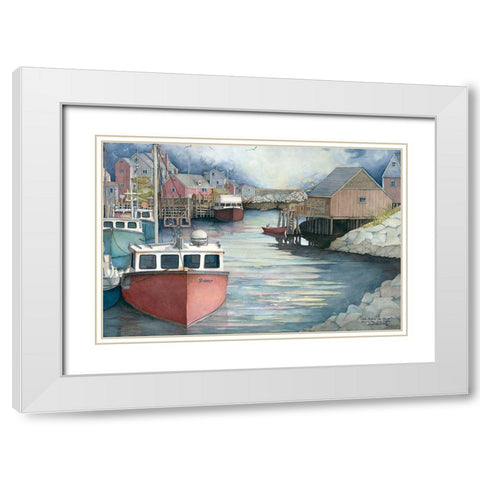 Calm Before the Storm White Modern Wood Framed Art Print with Double Matting by Rizzo, Gene