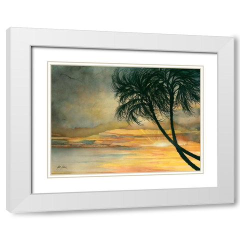 This Magic Moment White Modern Wood Framed Art Print with Double Matting by Rizzo, Gene