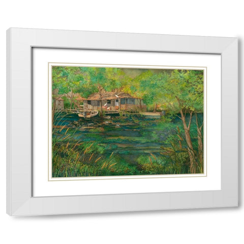 The Swamp White Modern Wood Framed Art Print with Double Matting by Rizzo, Gene