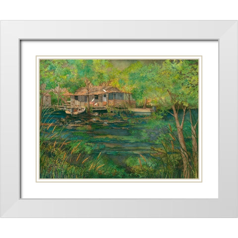 The Swamp White Modern Wood Framed Art Print with Double Matting by Rizzo, Gene