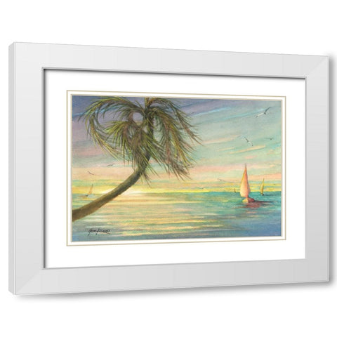 Wild And Windy White Modern Wood Framed Art Print with Double Matting by Rizzo, Gene