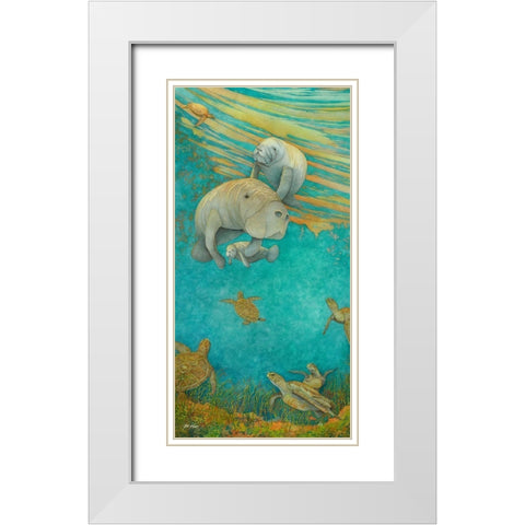 Looking For NEMO White Modern Wood Framed Art Print with Double Matting by Rizzo, Gene