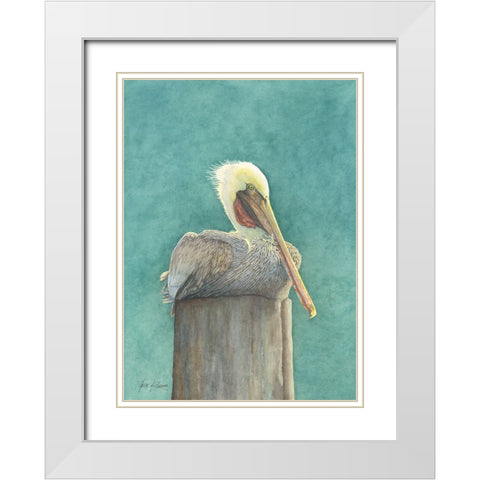 Basking in the Sun White Modern Wood Framed Art Print with Double Matting by Rizzo, Gene