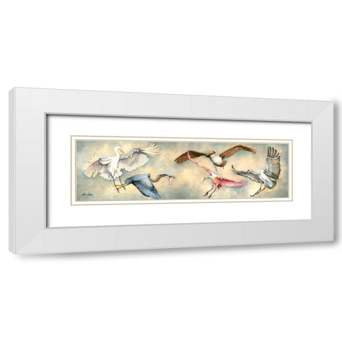 Buzz Off You Guys White Modern Wood Framed Art Print with Double Matting by Rizzo, Gene