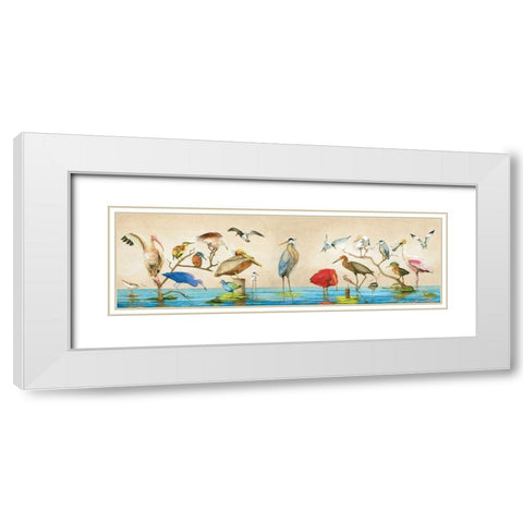 Hail, Hail The Gangs All Here White Modern Wood Framed Art Print with Double Matting by Rizzo, Gene