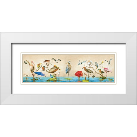 Hail, Hail The Gangs All Here White Modern Wood Framed Art Print with Double Matting by Rizzo, Gene