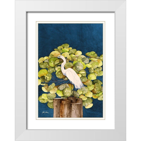 Henry White Modern Wood Framed Art Print with Double Matting by Rizzo, Gene