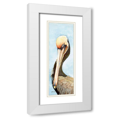 Heres Looking At You White Modern Wood Framed Art Print with Double Matting by Rizzo, Gene