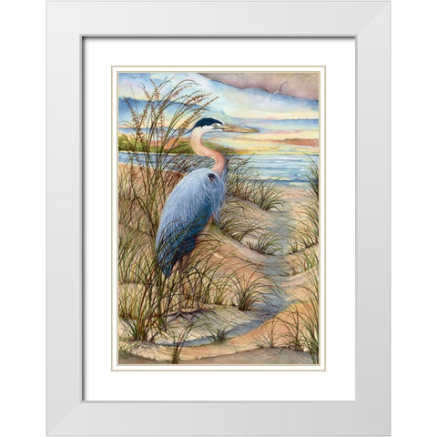 King of the Hill White Modern Wood Framed Art Print with Double Matting by Rizzo, Gene