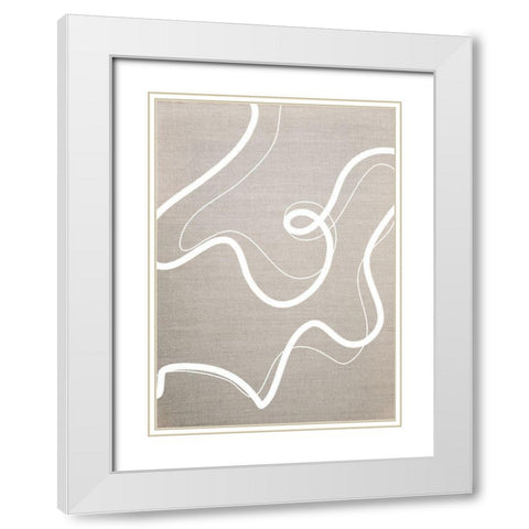 Formation No.2 White Modern Wood Framed Art Print with Double Matting by Ratcliffe, Tiffany