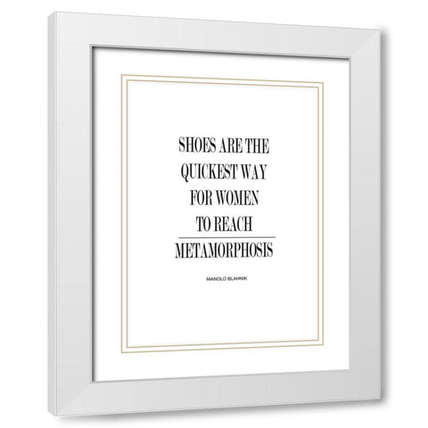 Metamorphosis White Modern Wood Framed Art Print with Double Matting by Mi, Suki