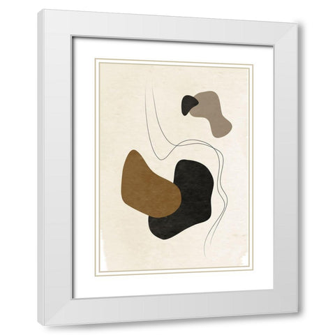 Mystique No.1 White Modern Wood Framed Art Print with Double Matting by Ratcliffe, Tiffany