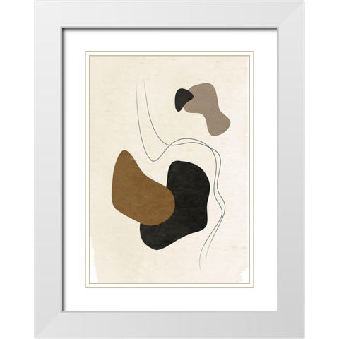 Mystique No.1 White Modern Wood Framed Art Print with Double Matting by Ratcliffe, Tiffany