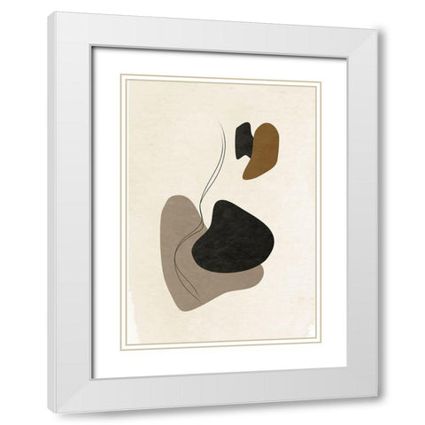 Mystique No.2 White Modern Wood Framed Art Print with Double Matting by Ratcliffe, Tiffany