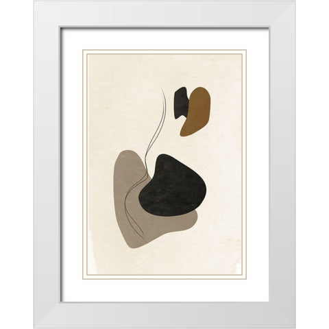 Mystique No.2 White Modern Wood Framed Art Print with Double Matting by Ratcliffe, Tiffany