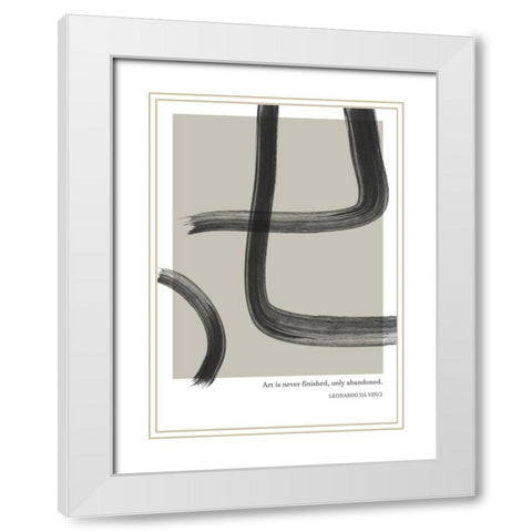 Only Abandoned White Modern Wood Framed Art Print with Double Matting by Ratcliffe, Tiffany